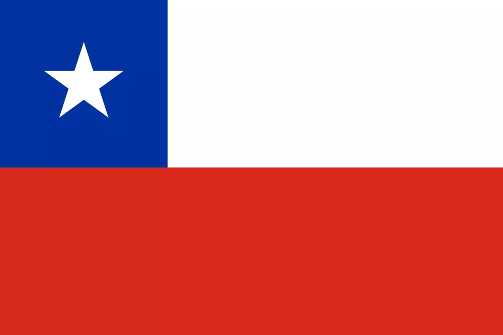 Flag of Chile used in the document apostille process