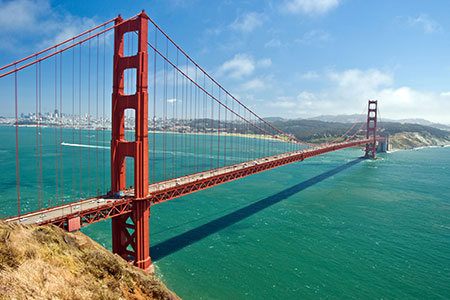 The Golden Bridge in San Francisco